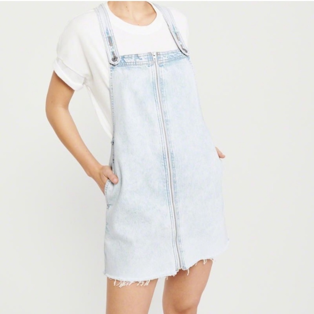 Abercrombie & Fitch Bleached Overall Dress